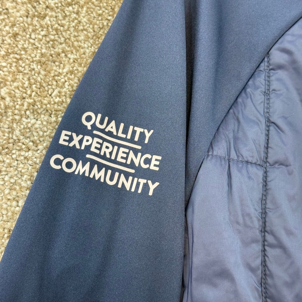 Refined Matter Men's Fresh Thyme Hybrid Quilted Jacket M Navy Blue Workwear - Picture 7 of 12
